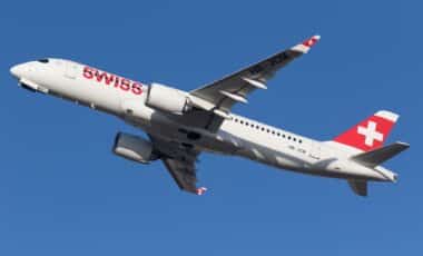 Avion de la compagnie aérienne SWISS