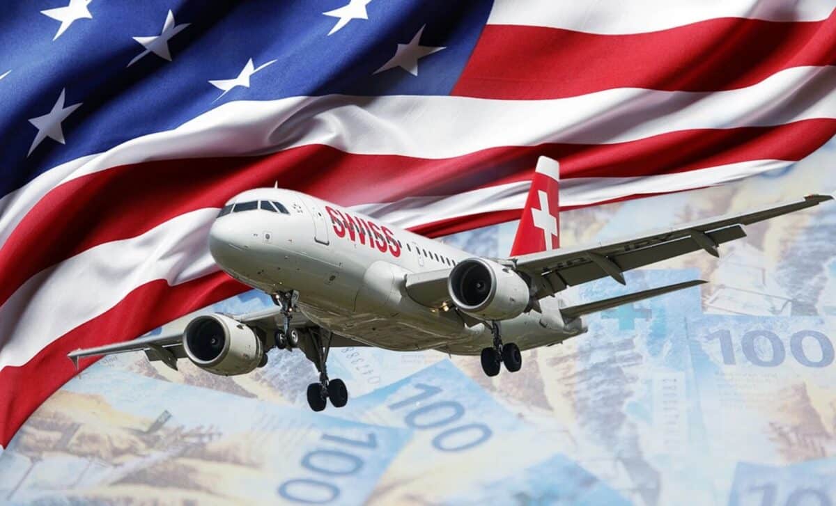 Swiss et le drapeau des États-Unis