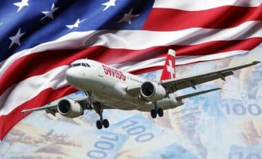 Swiss et le drapeau des États-Unis