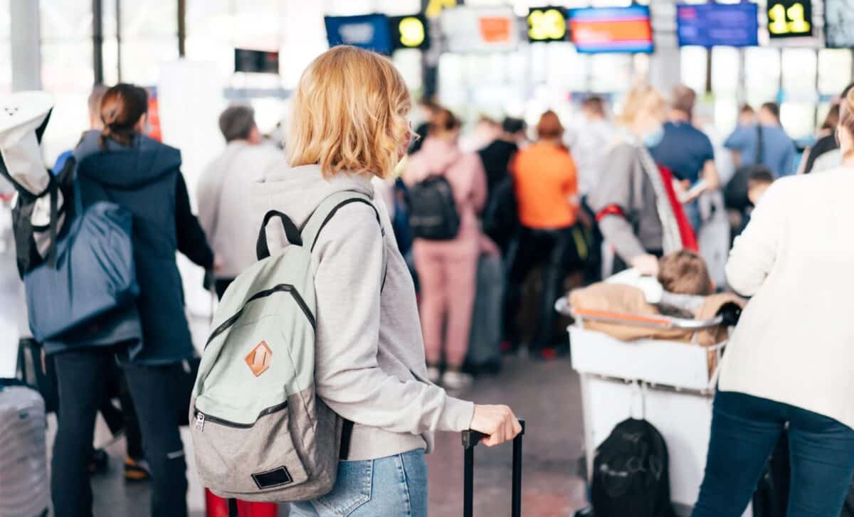 Check-in à l'aéroport