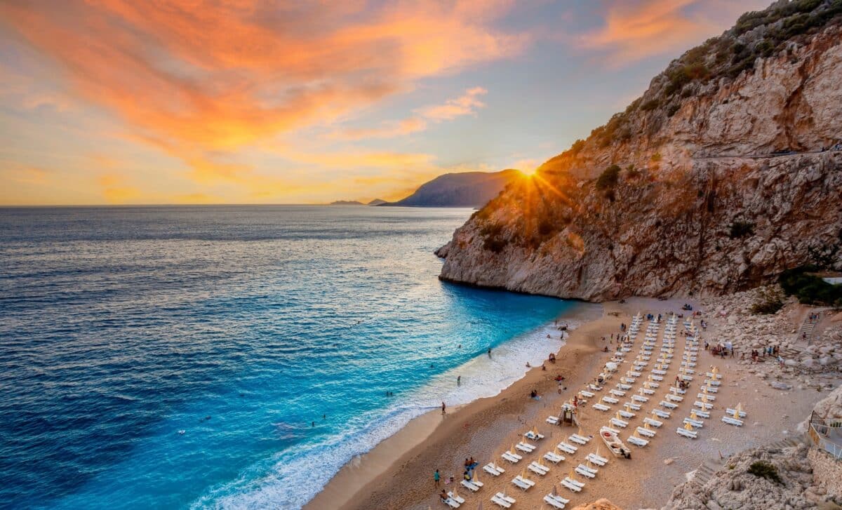 La plage Kaputas sur la côte méditerranéenne turque