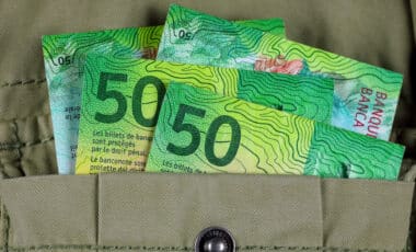 Des billets de cinquante francs suisses