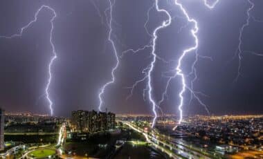 Orages et rafales