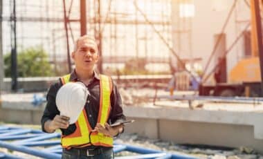 un ouvrier travaillant en plein vague de chaleur