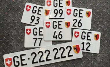 plaques d’immatriculation
