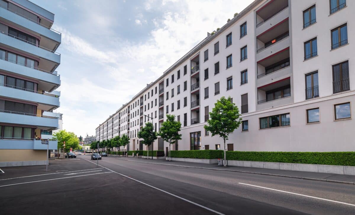 Immeubles résidentiels modernes d'appartements de Zurich, Suisse