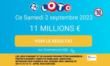 Les résultats du Loto de la FDJ de ce samedi 2 septembre