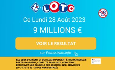 Les résultats du Loto de la FDJ du lundi 28 août 2023