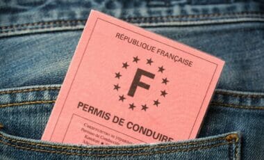 Permis de conduire rose