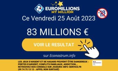 Résultats de l’EuroMillions (FDJ) : le tirage du vendredi 25 août 2023