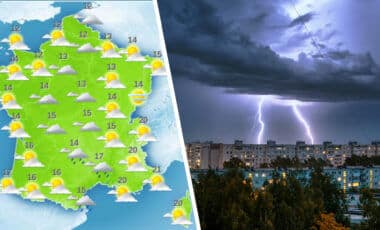 Alerte météo : 3 départements placés en vigilance orange orages ce dimanche