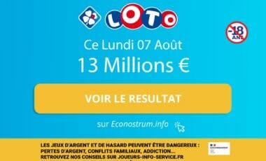 Les résultats du loto de la FDJ du lundi 7 août 2023