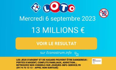 Les résultats du Loto de la FDJ du mercredi 6 septembre