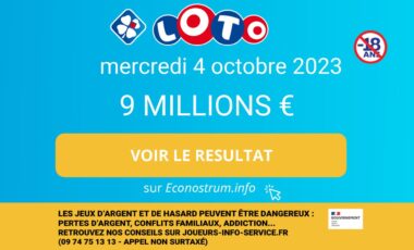 Les résultats du Loto de la FDJ du mercredi 4 octobre