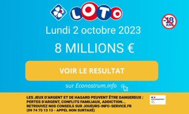 Les résultats du Loto de la FDJ du lundi 2 octobre