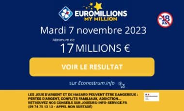 Résultats de l’EuroMillions de la FDJ du mardi 7 novembre