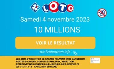 Les résultats du Loto de la FDJ du samedi 4 novembre