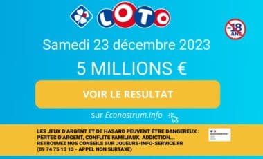 Les résultats du Loto de la FDJ du samedi 23 décembre