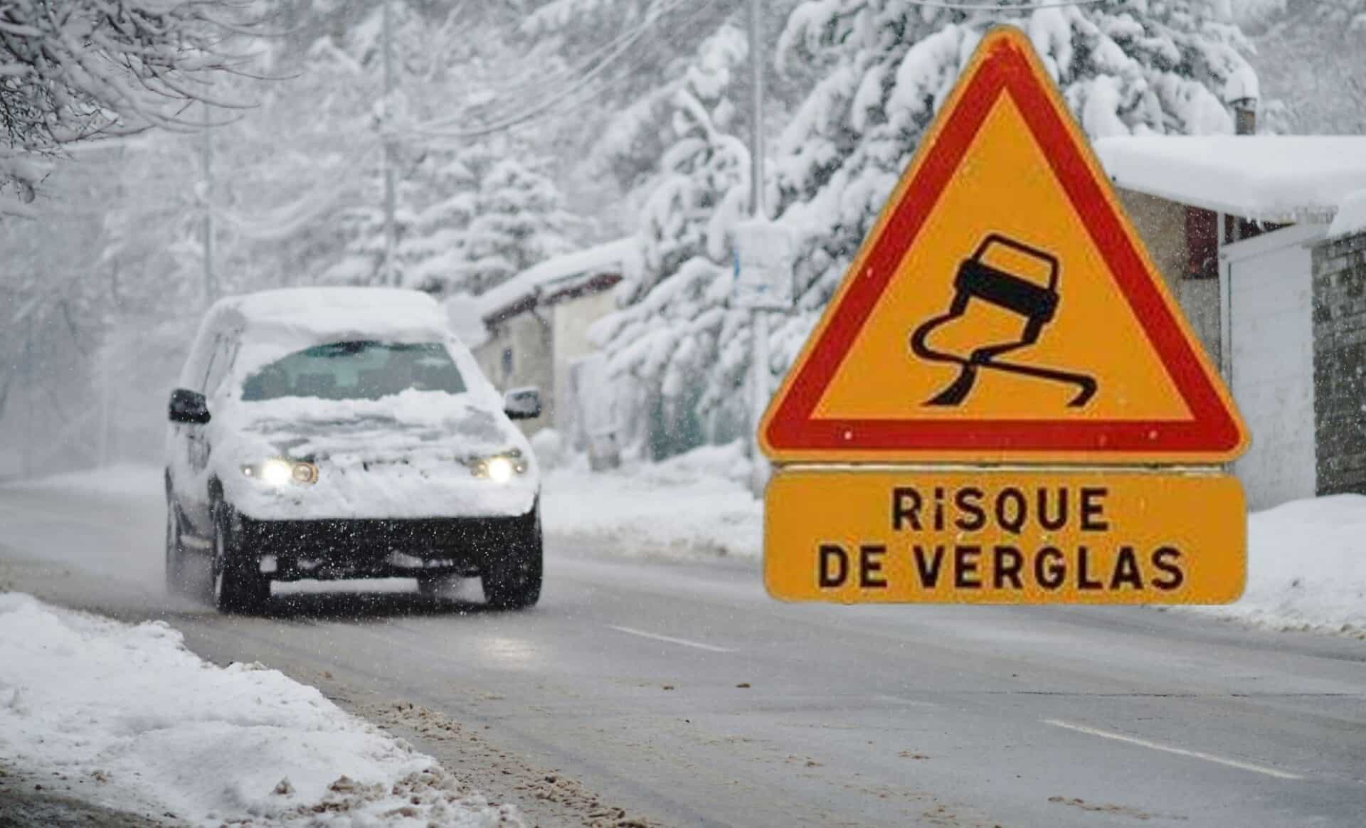 Rue ennergee avec risque de verglas pour illustrer une meteo