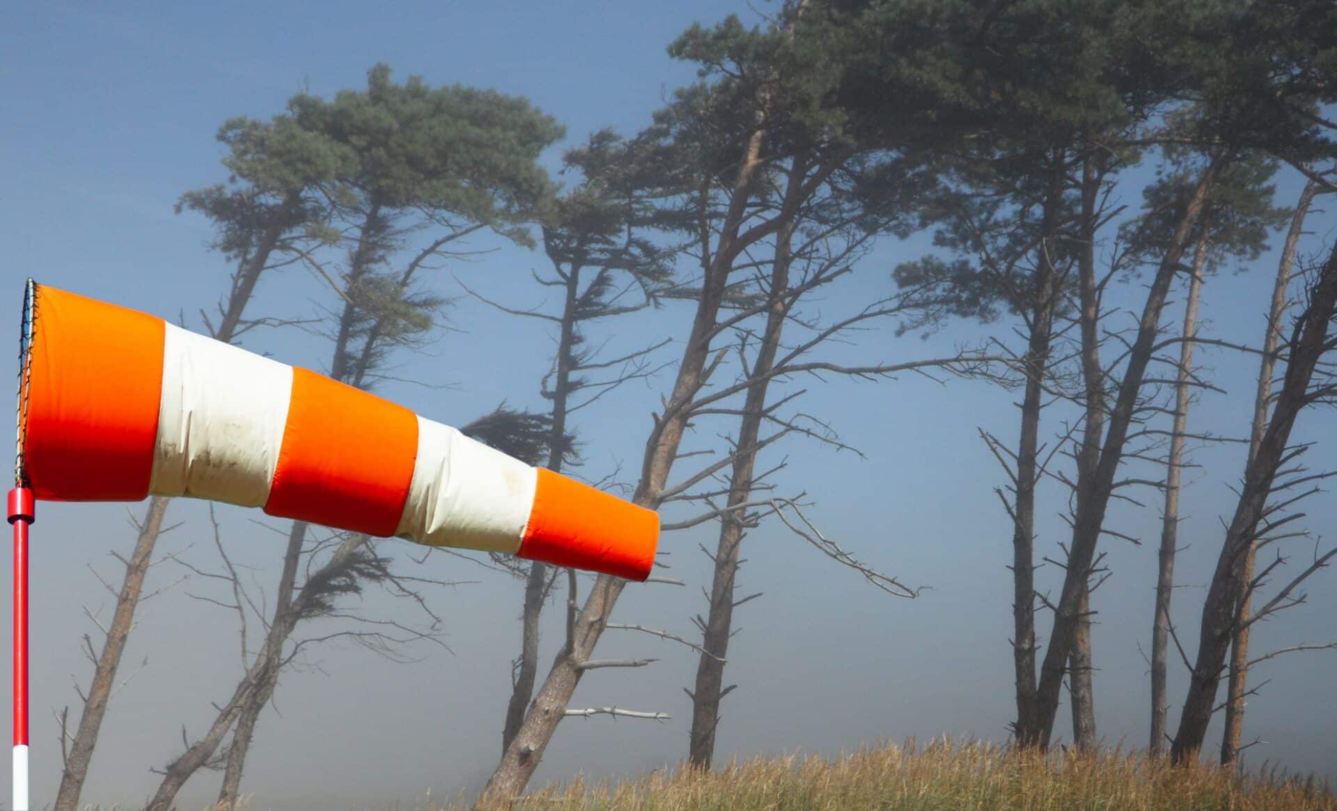 Météo avec des vents violents