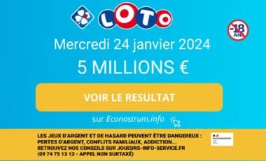 Les résultats Loto de la FDJ du mercredi 24 janvier