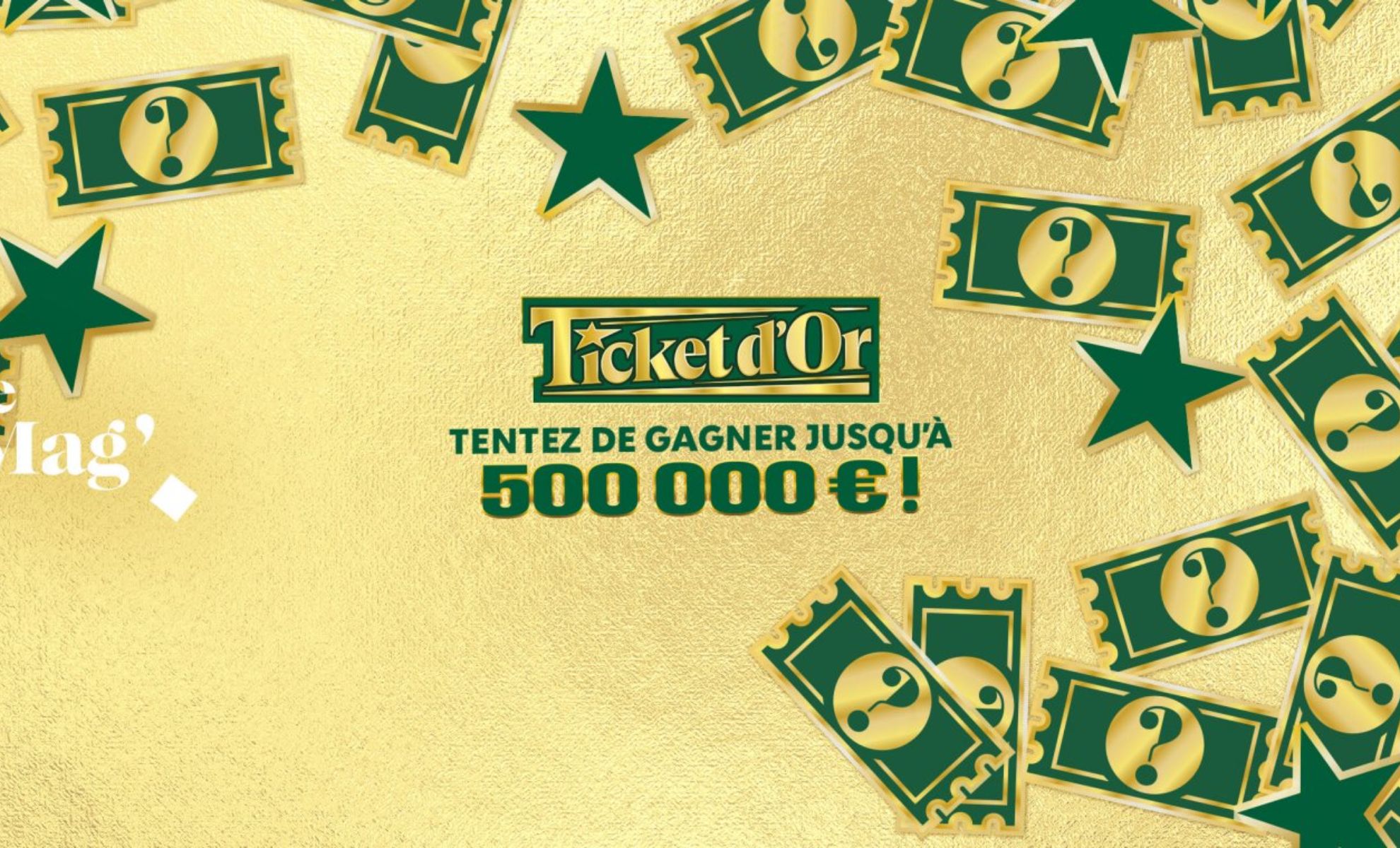 FDJ : le jeu Ticket d'Or offre jusqu'à 500 000€ pour lancer l'année 2024 de  grattage !