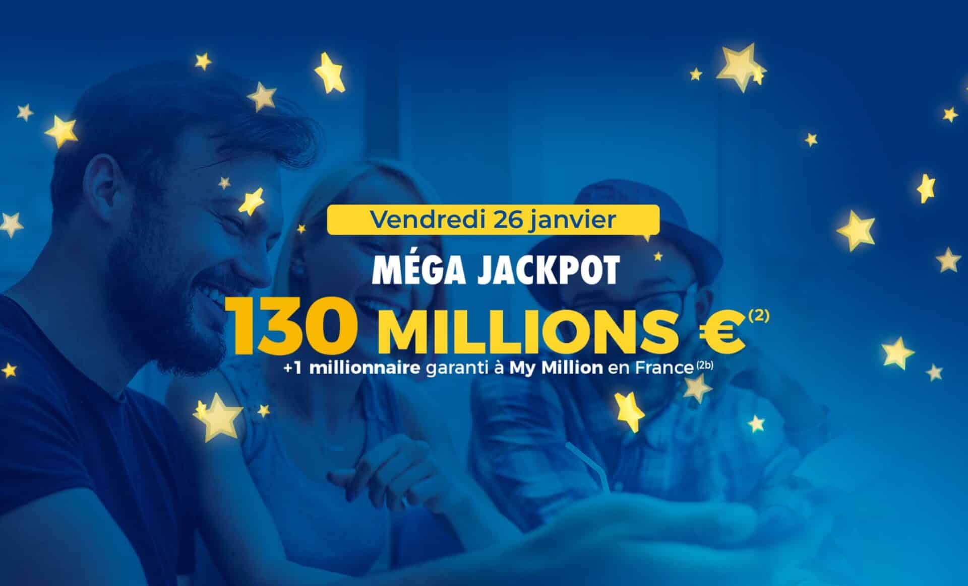 EuroMillions (FDJ) un méga jackpot de 130 millions d'euros pour ce