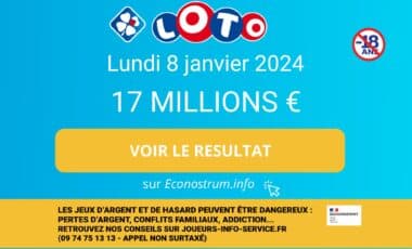 Résultats Loto du 8 janvier 2024