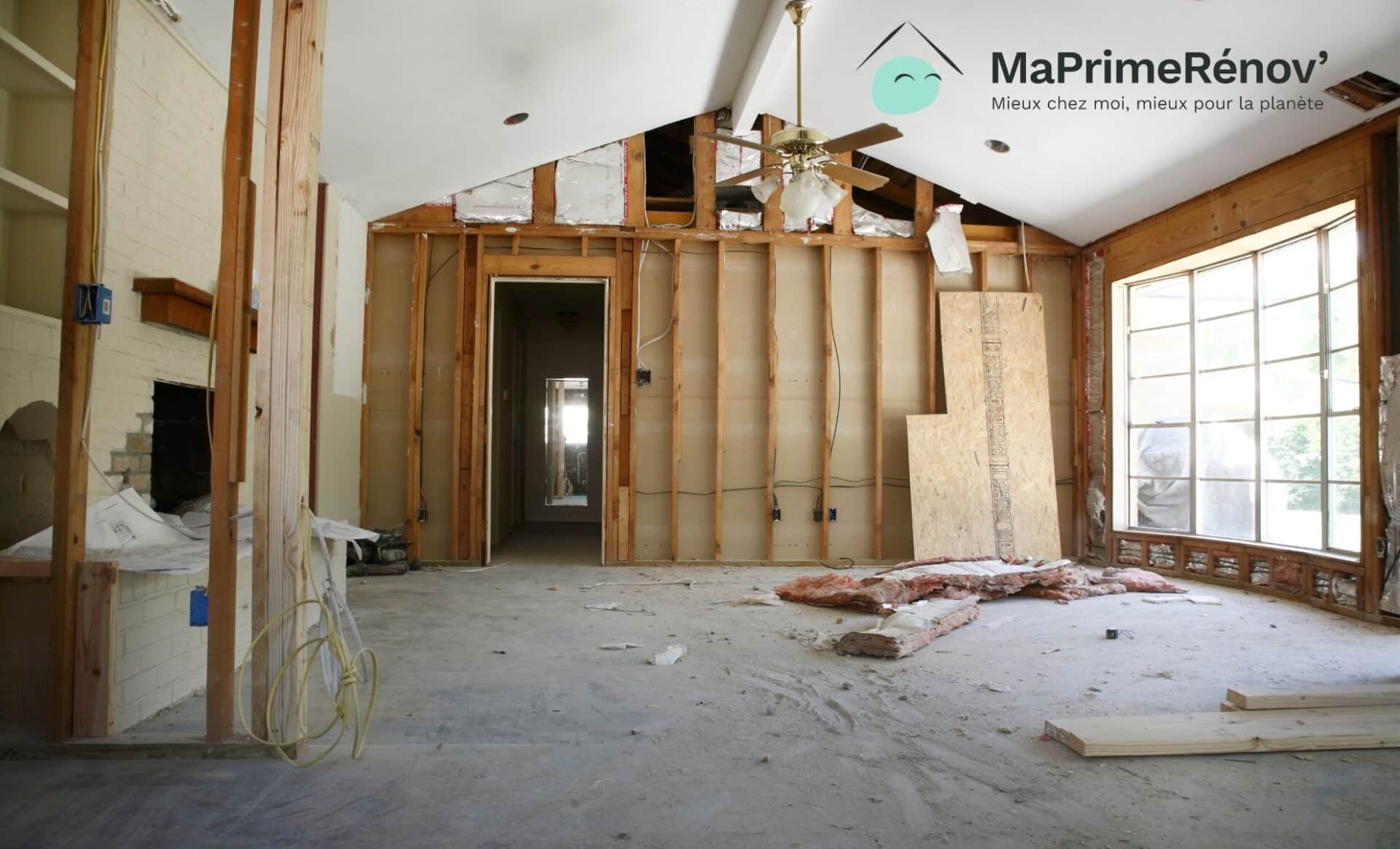 Une maison en rénovation pour évoquer Maprimerénov’