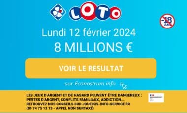 Les résultats Loto de la FDJ du lundi 12 février