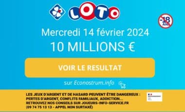 Les résultats Loto de la FDJ du mercredi 14 février