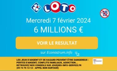 Les résultats Loto de la FDJ du mercredi 6 février