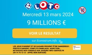 Les résultats Loto de la FDJ du mercredi 13 mars