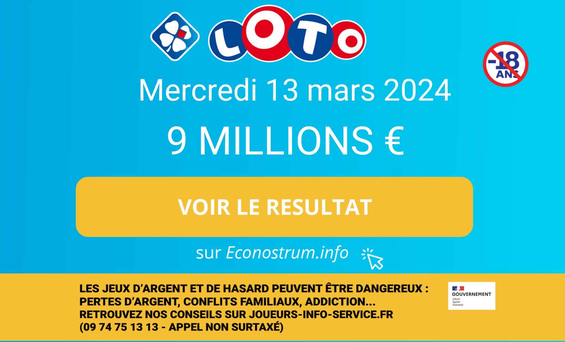 Les résultats Loto de la FDJ du mercredi 13 mars