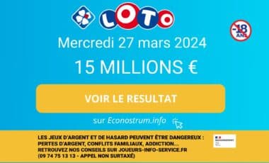 Les résultats Loto de la FDJ du mercredi 27 mars