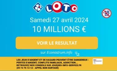 Les résultats Loto de la FDJ du samedi 27 avril