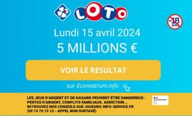 Les résultats Loto de la FDJ du lundi 15 avril