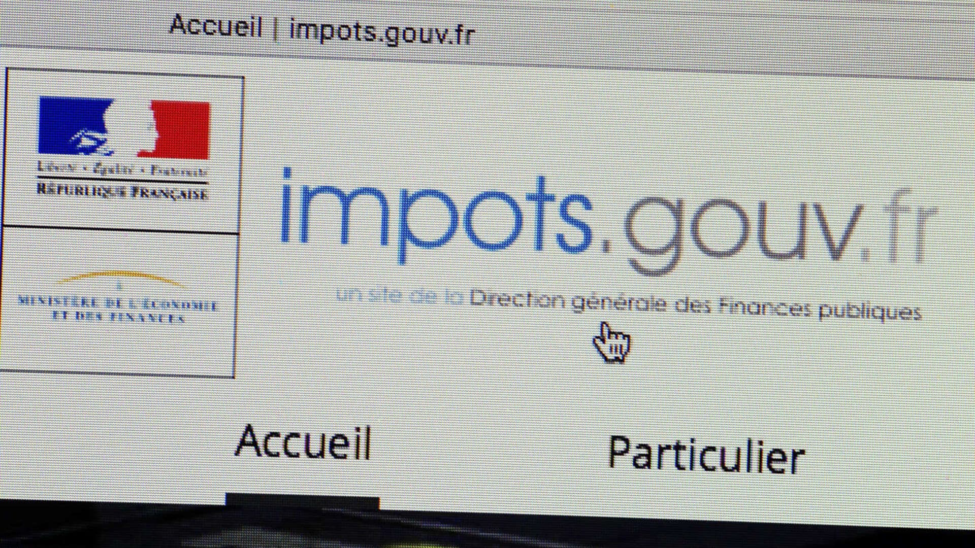 Photo du site des impôts