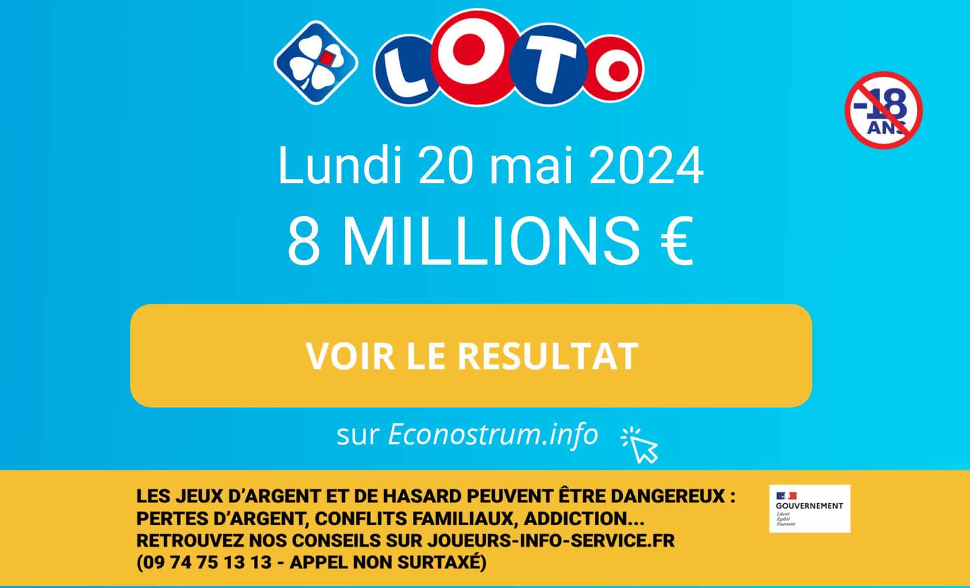 Tirage Loto de la FDJ : les résultats du lundi 20 mai (En direct)