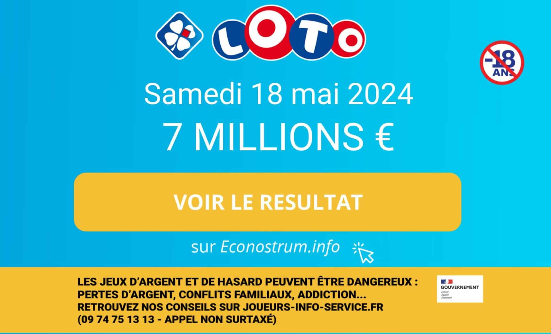 Tirage Loto de la FDJ : les résultats du samedi 18 mai (En direct)