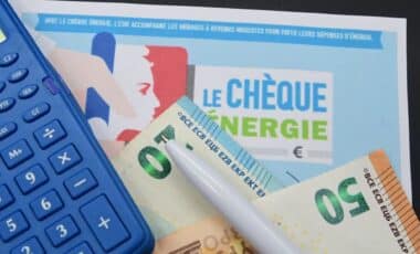 Une image illustrant l'argent reçu grâce au chèque énergie