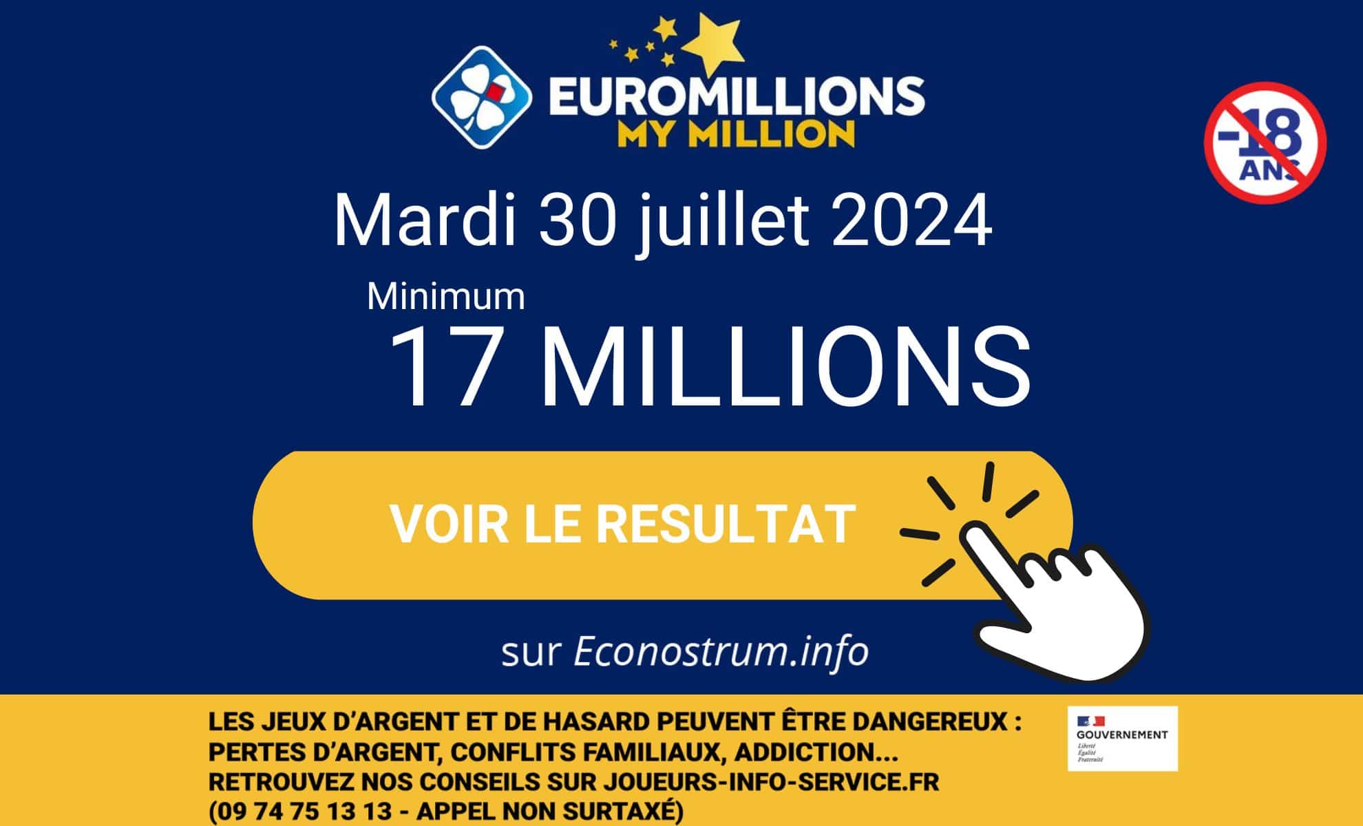 EuroMillions (FDJ) results for Tuesday July 30 (Live)