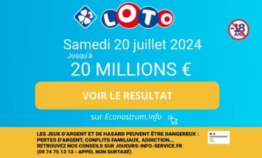 Tirage Loto de la FDJ : les résultats du samedi 20 juillet (En direct)