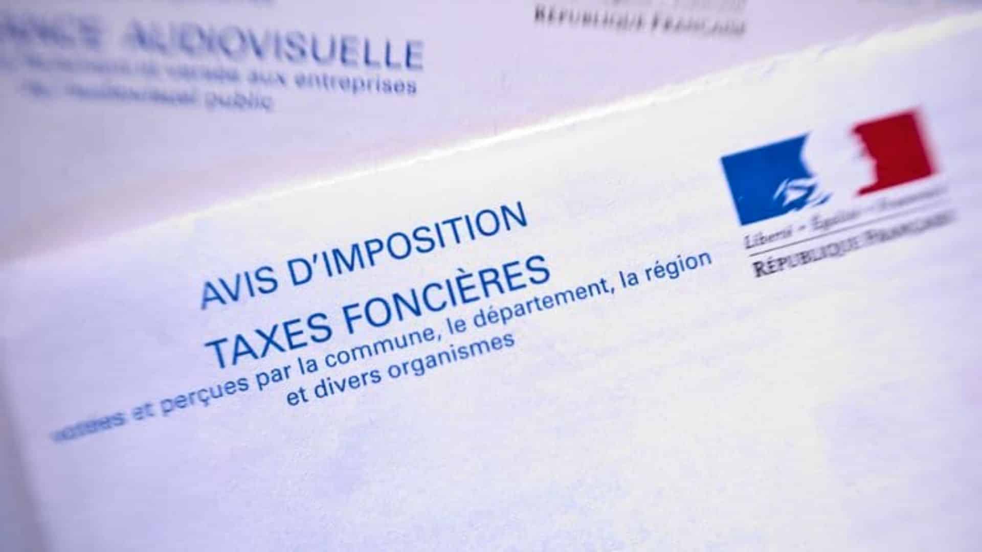 Un avis de taxe d'imposition de taxe foncière