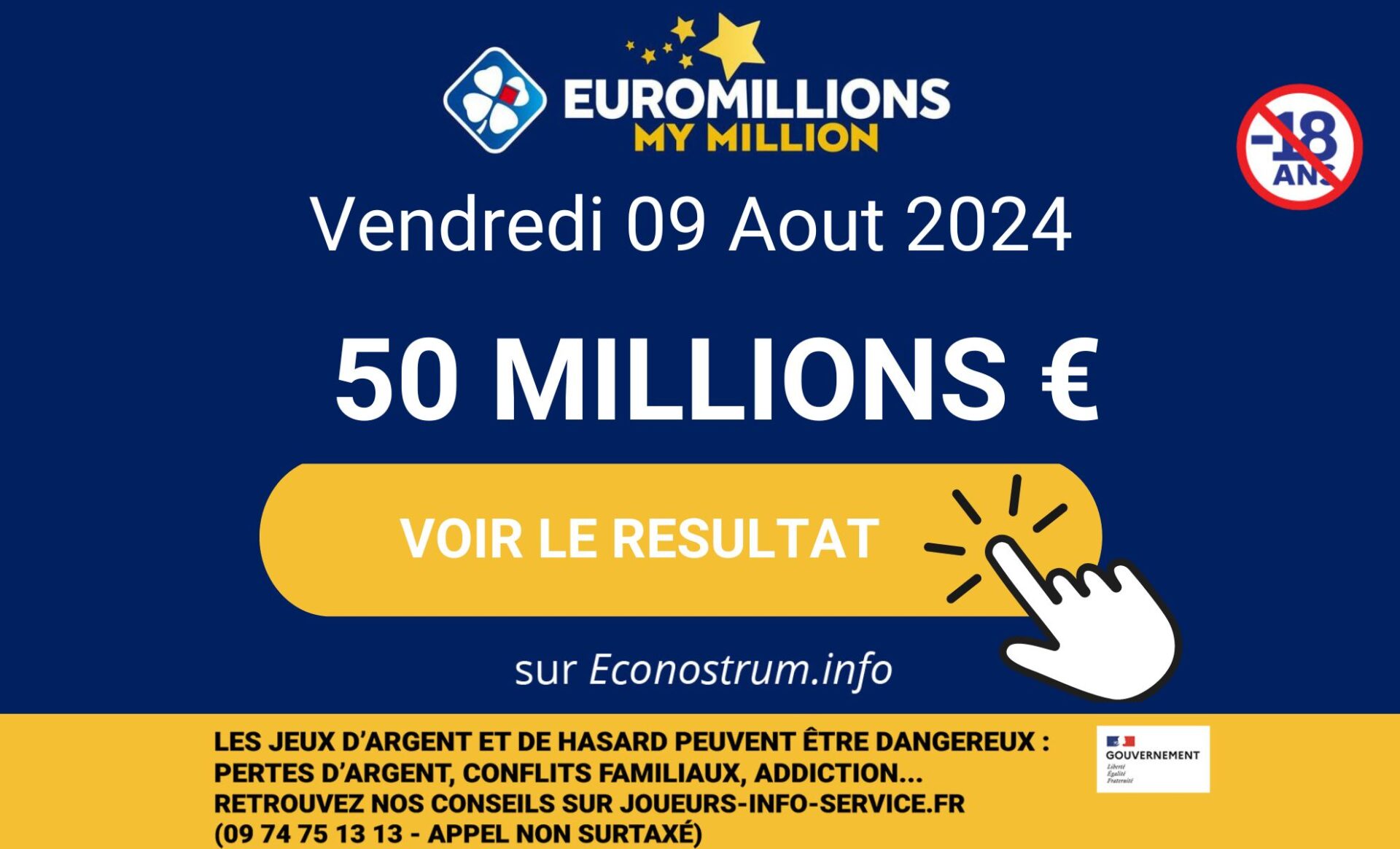 Les résultats EuroMillions (FDJ) du vendredi 9 août (En direct)