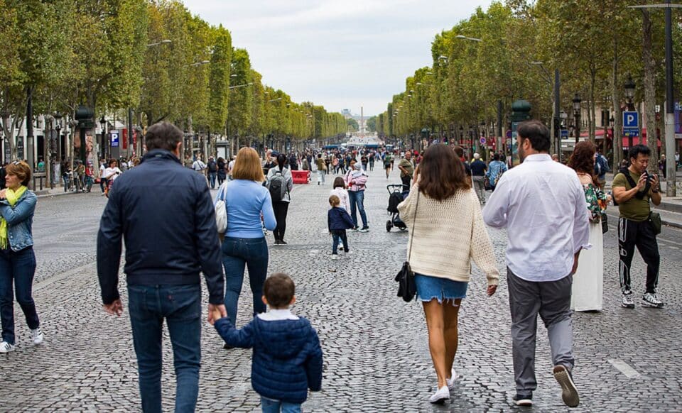 Photo des champs-Élysées, l'une des plus célèbres avenues françaises