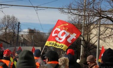 Manifestation de la CGT, l'un des syndicats qui réclament l'abrogation de la réforme des retraites