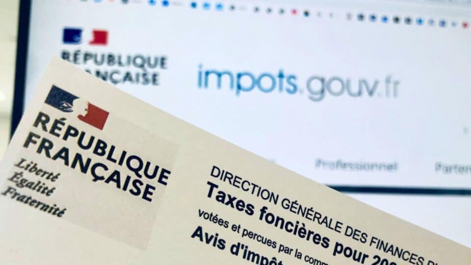 Photo d'un avis d'impôt de taxe foncière