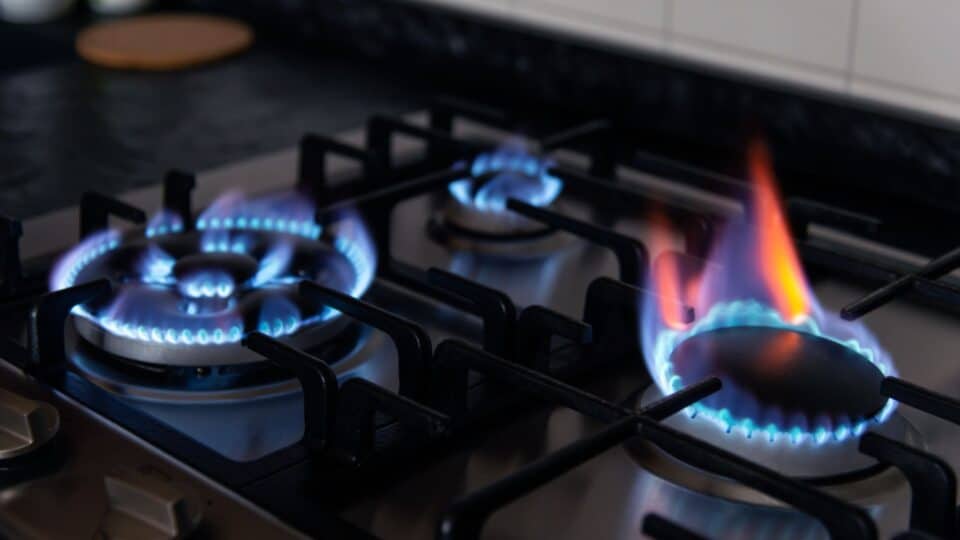 Photo d'une cuisinière à gaz