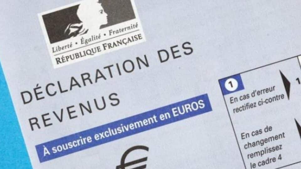 Le formulaire de la déclaration d'impôt sur le revenu